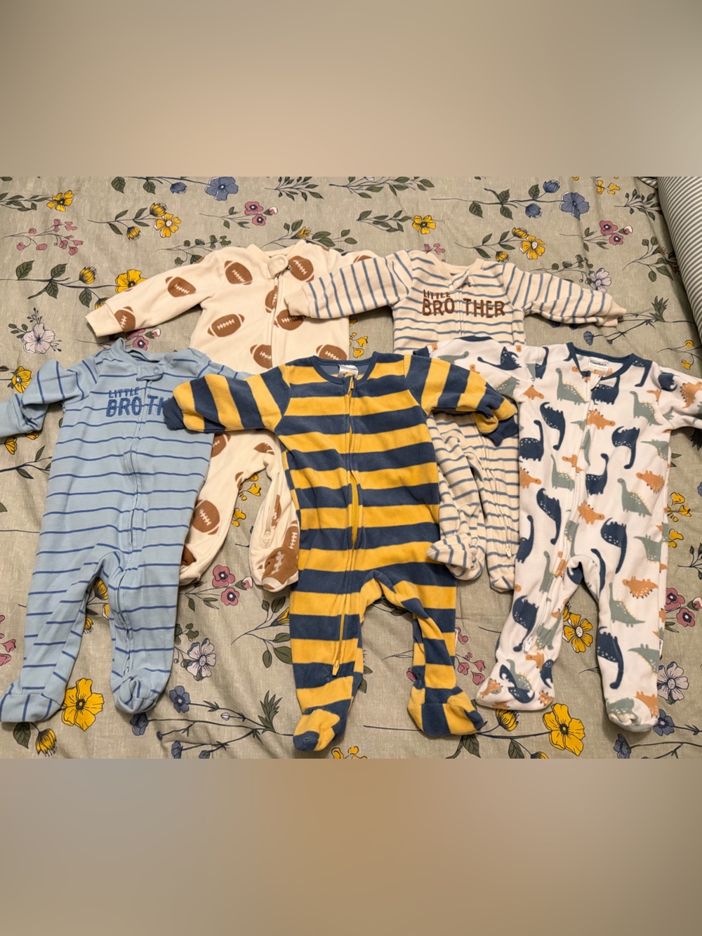 Kids 3-6 month Footed One-Piece Pajamas